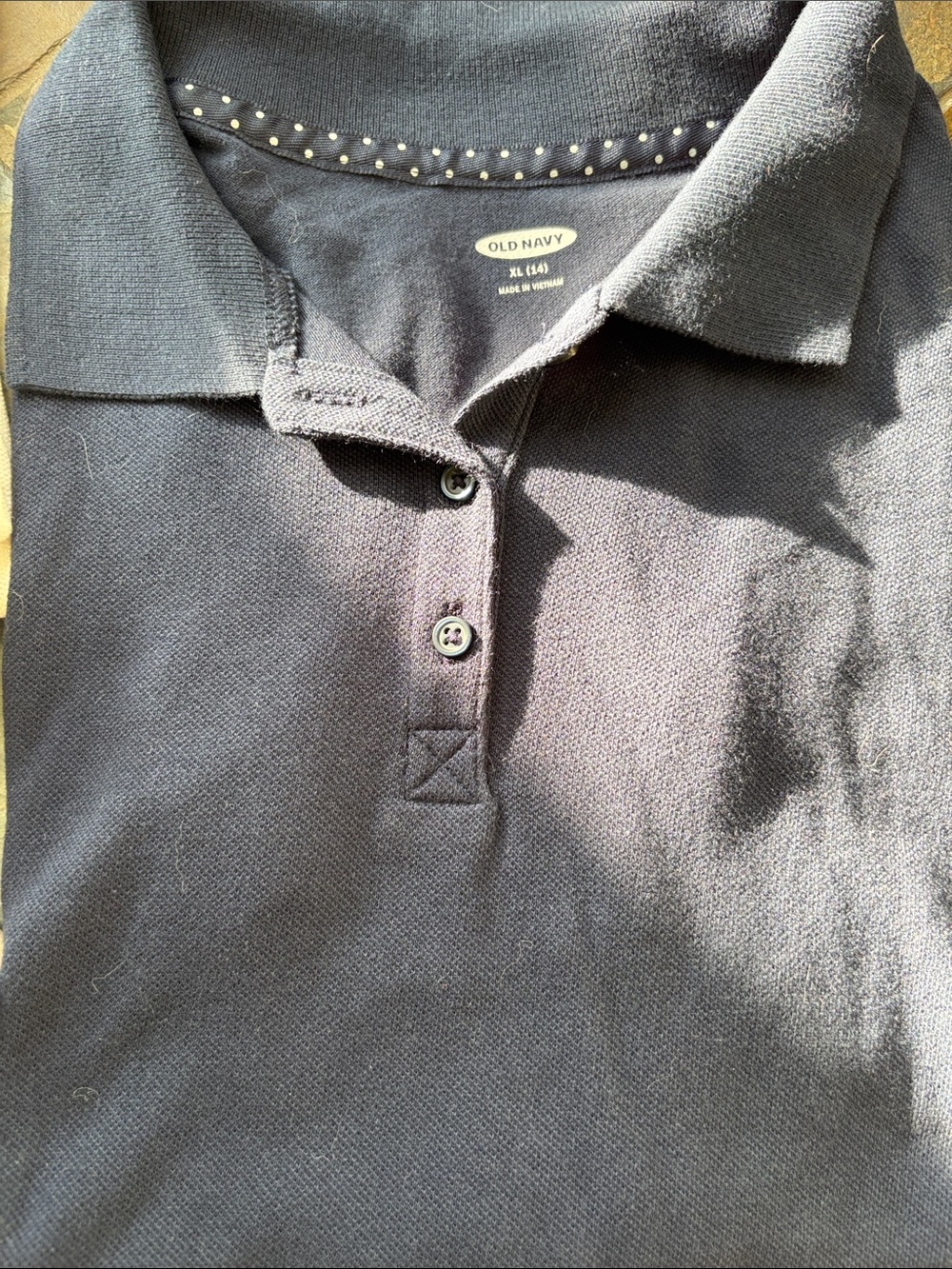 NWT Old Navy Girls Khaki Tan and Navy Button-Front Skorts and Polos 4 WHT 1 Navy - Picture 4 of 6